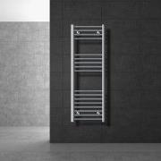 Badkamerradiator Sahara 400 x 1200 mm chroom gebogen met zijaansluitin...