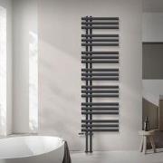 Badkamerradiator middenaansluiting 500x1600 mm antraciet met onderaans...