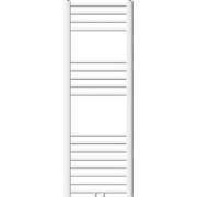 Badkamerradiator Sahara 400x1200 mm Wit gebogen met middenaansluiting