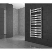 Designradiator "Tharr" recht met buitenaansluiting Chroom 500 x 950 mm