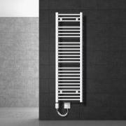 Badkamerradiator elektrisch 400x1500 mm wit, recht, 900W