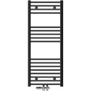 Badkamer radiator middenaansluiting 500x1200 mm antraciet recht met on...