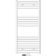 Badkamerradiator Sahara 600 x 1200 mm Wit gebogen + middenaansluiting