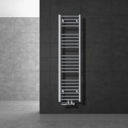 Badkamer radiator middenaansluiting 300x1400 mm chroom recht met wanda...