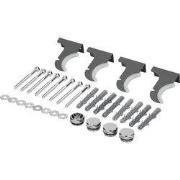 ECD Germany Beugel voor badkamerradiatoren - antraciet - bevestigingsm...