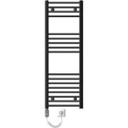 ECD Germany Badkamerverwarmer elektrisch 400 x 1200 mm antraciet gebog...