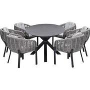 Garden Impressions Padula tuinset 7-delig - Scot tuintafel Napoli grey...