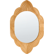 FRESVILLE  - Wandspiegel - Lichtbruin - Dennenhout