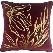 Dutch Decor LONNEKE - sierkussen 45x45 cm - bladmotief - Pomegranate -...