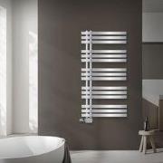 Badkamer radiator middenaansluiting 600x1200 mm chroom met LuxeBath un...