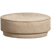 vtwonen Pearl Poef - Chenille - Natural Melange - 80x80x28