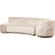 WOOOD Combi-Popular Bank - Chenille - Naturel - 72x345x97