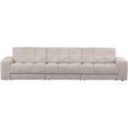 WOOOD Second Date 3-zits Bank - Grove Ribstof - Naturel