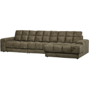 WOOOD Second Date Chaise Longue Rechts - Structure Velvet - Bonsai