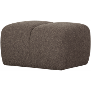 WOOOD Mojo Poef - Bouclé - Bruin Melange - 80x60x45