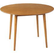 RADAN - Ronde eettafel - Lichte houtkleur - MDF