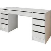 Meubella - Kaptafel Arco 2 - Wit hoogglans - 154 cm