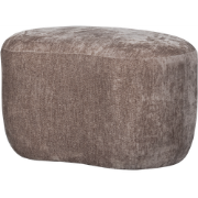 WOOOD Popular Organische Poef - Polyester - Taupe - 43x73x49