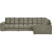 WOOOD Second Date Hoekbank Rechts - Structure Velvet - Frost