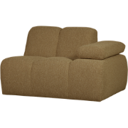WOOOD Mojo 1-Zits Bank Met Arm Rechts - Bouclé - Beige - 74x120x97