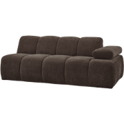 WOOOD Mojo 2-Zits Bank Met Arm Rechts - Bouclé - Roest Bruin Melange