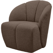 WOOOD Mojo Draaifauteuil - Bouclé - Bruin Melange - 75x68x77