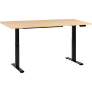 DESTINES - Elektr bureau - Zwart/Lichtbruin - 180 x 72 cm - Vezelplaat