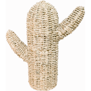 Fine Asianliving Handgevlochten Jute Cactus Decoratie 50x50cm