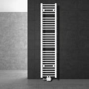 Badkamer radiator middenaansluiting 300x1800 mm wit recht met universe...
