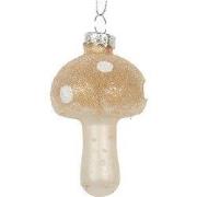 Clayre & Eef Kersthanger Ø 4x8 cm Beige Glas