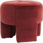 Light & Living - Poef BATOEMI - Ø51x45cm - Rood