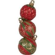 Clayre & Eef Kerstdecoratie met LED-verlichting 14x14x40 cm Rood Kunst...