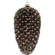 Clayre & Eef Kerstbal Ø 12x24 cm Zilverkleurig Glas