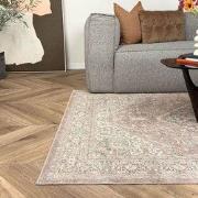 Vintage vloerkleed Ethel Bruin - Polyester - 200 x 290 cm - (L)