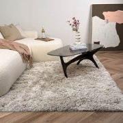 Hoogpolig vloerkleed Nika ivoor/taupe polyester - Interieur05 - 240 x ...