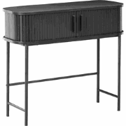 BRADLEY - Consoletafel - Zwart - MDF