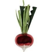 Clayre & Eef Kersthanger Ø 6x15 cm Rood Glas