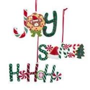 Ornament claydgh woord l9cm