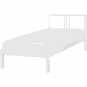 VANNES - Eenpersoonsbed - Wit - 90 x 200 cm - Dennenhout