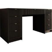 Meubella - Bureau Tavares 2 - Zwart - 154 cm