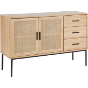PASCO  - Commode 3-lades - Lichte houtkleur - Rotan