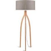 Vloerlamp Annapurna - Taupe/Bamboe- Ø60cm