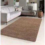 Hoogpolig vloerkleed - Candy Shaggy Mocca - 160 X 160 VIERKANT CM