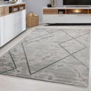 Alba Modern Grijs vloerkleed - Marmer Design - 120 X 170 CM