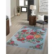 Adrasos Vintage Gebloemd Kelim Multi Wasbaar & Waterdicht - 160 X 230 ...