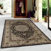 Bukhara Klassiek Zwart vloerkleed - Oosters Motief - 80 X 150 CM