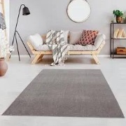 Liam Effen Beige vloerkleed - - 80 X 250 CM