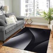 Marlon Modern Zwart / Grijs vloerkleed - - 80 X 300 CM