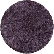 Azure Hoogpolig Effen Paars vloerkleed - Rond - 80 X 80 CM