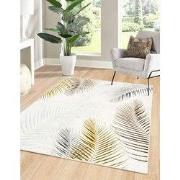 Minye Modern Crème Goud vloerkleed - Designer - 140 X 200 CM